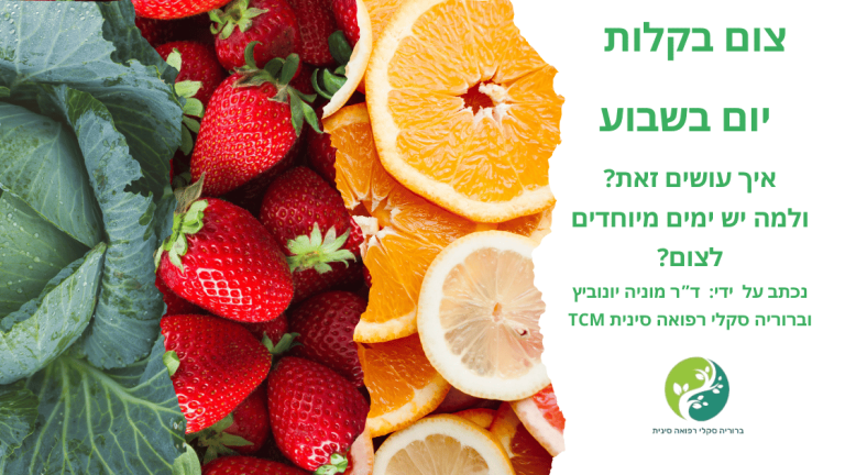 צום אחת לשבוע טוב לבריאות