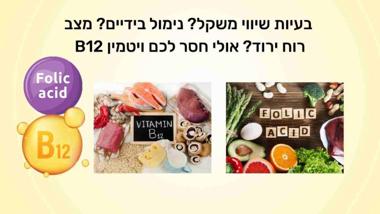 מה הסימנים למחסור ב: b12 ?